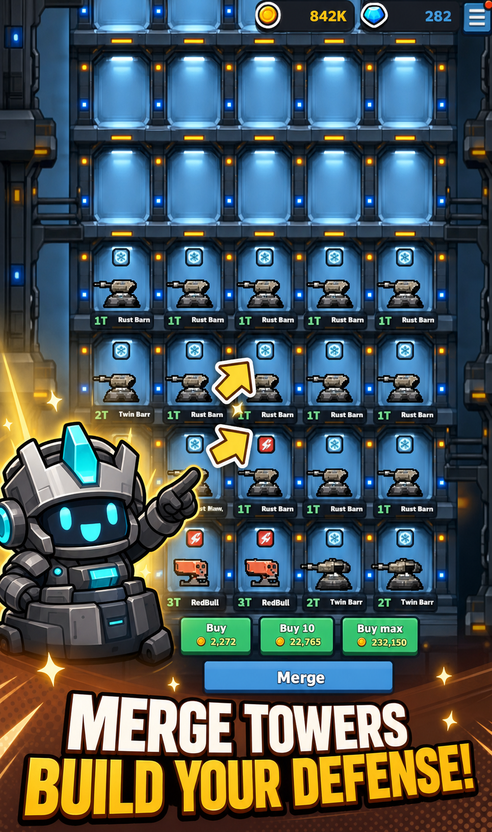 MTD Merge Tower Defense gameplay
